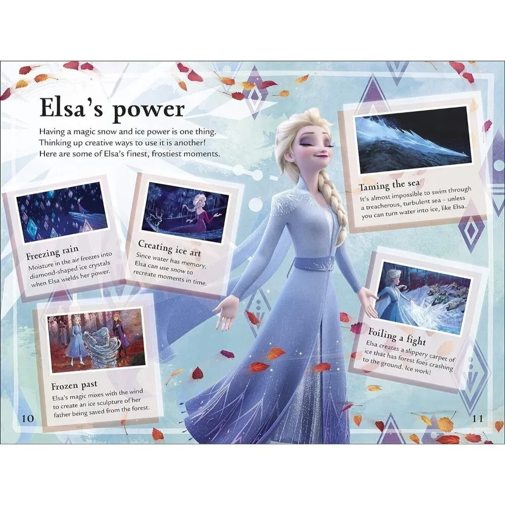 Disney Frozen II Book The Magical Guide Children's Fun Facts Kids Quiz Poster